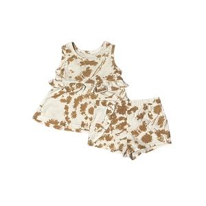 Girls 6-9M Brown/White Dress Outfit